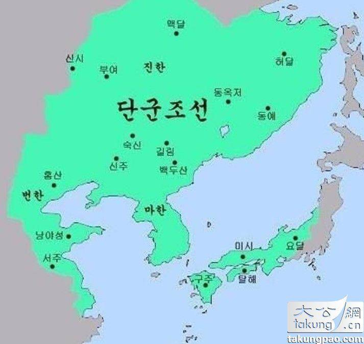 韩国历史地图.图片